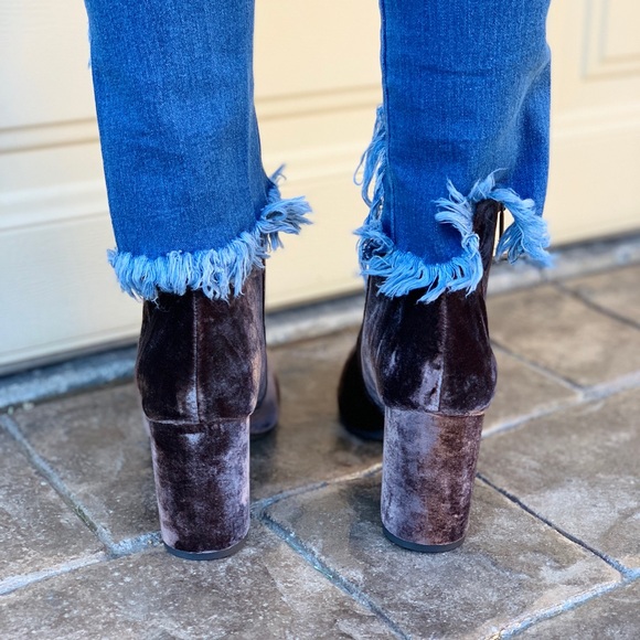 Decadent Velvet Chocolate Block Heel Boot - Picture 4 of 8